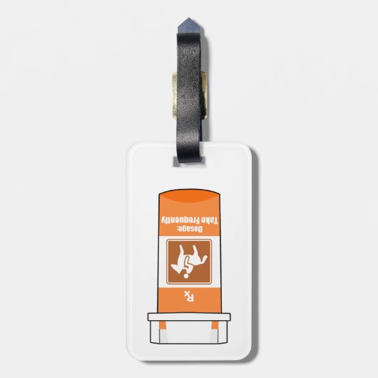 Paarden Zijn Mijn Drug Bagagelabel (Achterkant verticaal)