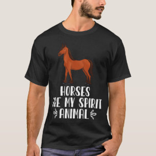 Paarden zijn mijn levende dieren t-shirt