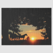 Paarden Zonnedeklaagpapier Tissuepapier (Voorkant)