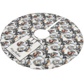 Paarden zwart en goud Kerstcitaat Kerstboom Rok (Gekanteld)