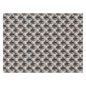 Paarden zwart en goud Kerstcitaat Tafelkleed (Voorkant (Horizontaal))