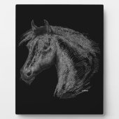 Paarden: zwart fotoplaat (Voorkant)