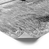 Paarden Zwart & Wit - Digitale Fotografie Kunst Poster (Hoek)