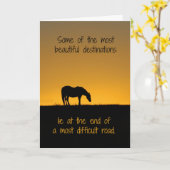 Paardenaanmoediging Vertrouw op je eigen Kaart (Gele Bloem)