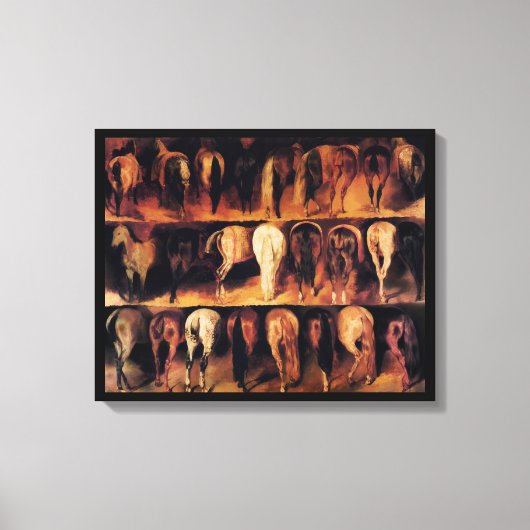 Paardenachterhand Canvas Afdruk (Voorkant)