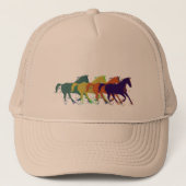 paardenafbeelding trucker pet (Voorkant)