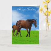 PaardenAfbeeldingen voor wenskaart Kaart (Gele Bloem)