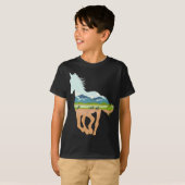 Paardenafdrukken met landschapspaardenbrein - Anim T-shirt (Voorkant volledig)