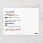 Paardenafspraak herinnering voor Dierenarts Postca Briefkaart (Achterkant)