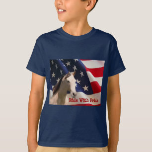 PaardenAmerikaanse vlag Kinder T-Shirt