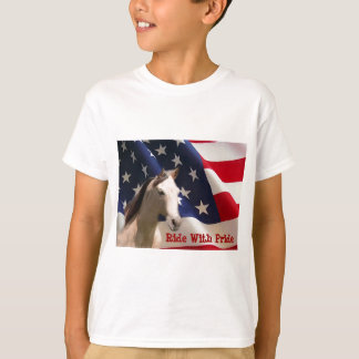 PaardenAmerikaanse vlag Kinder T-Shirt