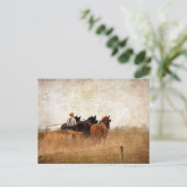Paardenarbeid Briefkaart (Staand voorkant)