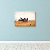 Paardenarbeid Canvas Afdruk (Insitu (Houten vloer))