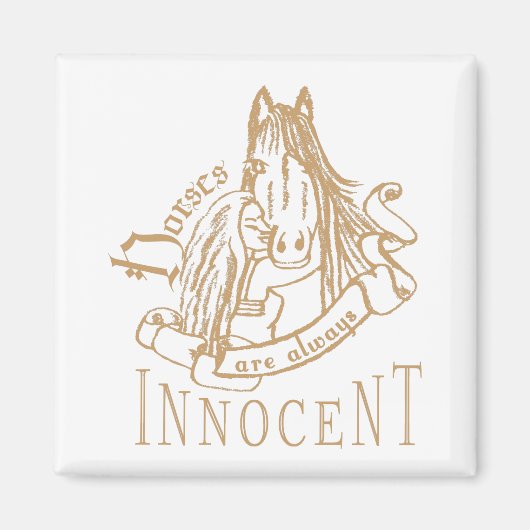 PaardenAreInnocent - Magnet (Voorkant)
