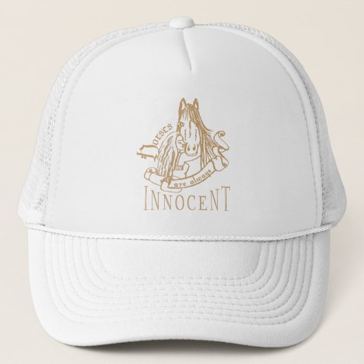 PaardenAreInnocent - Trucker Hat Trucker Pet (Voorkant)