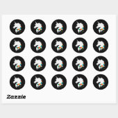 Paardenautisme Paardenkleur Puzzle Kindness Ronde Sticker (Vel)