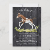 PaardenBaby shower met veulen Kaart (Voorkant)