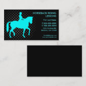 Paardenbacklessen aangepaste visitekaartjes (Voorkant / Achterkant)