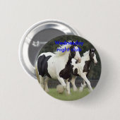 Paardenbadge Ronde Button 5,7 Cm (Voorkant /achterkant)