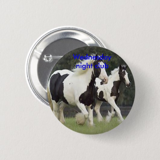Paardenbadge Ronde Button 5,7 Cm (Voorkant /achterkant)