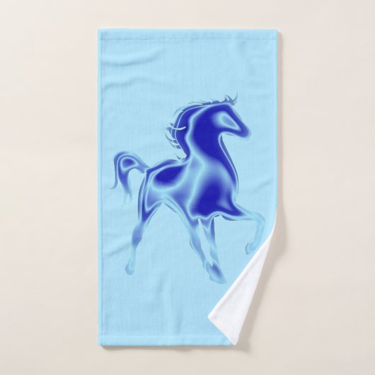 Paardenbadhanddoek set blauw bad handdoek (Handdoek)