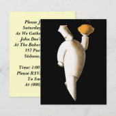 Paardenbakkerij Chef Cook Party uitnodigingen (Voorkant / Achterkant)