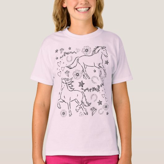 Paardenbalk Kleur me in T-shirt (Voorkant)