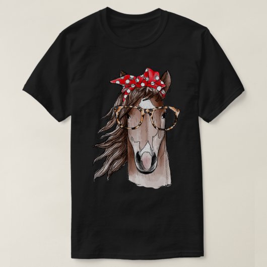 paardenbanaan en bril t-shirt (Design voorkant)