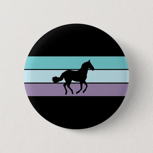 Paardenband Ronde Button 5,7 Cm (Voorkant)