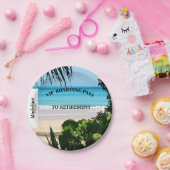 Paardenbandscène instapbestemming papieren bordje (Feest)