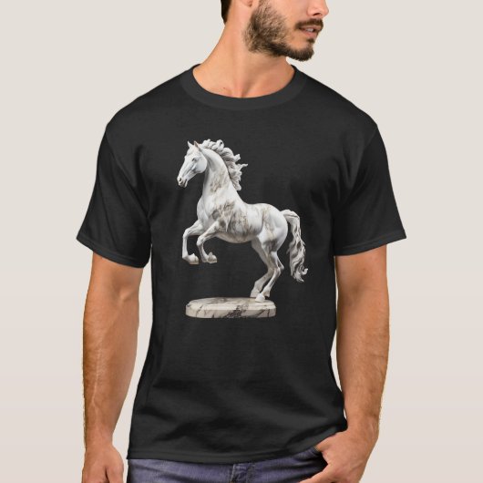Paardenbeeld Beeldhouwwerk 1 T-shirt (Voorkant)