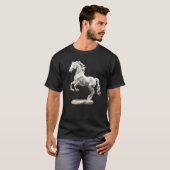Paardenbeeld Beeldhouwwerk 1 T-shirt (Voorkant volledig)