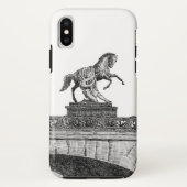 paardenbeeldhouwkunst op de brug Anichkov Case-Mate iPhone Case (Achterkant)