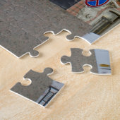 paardenbeeldhouwkunst op de brug Anichkov Legpuzzel (Zijkant)