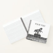  paardenbeeldhouwkunst op de brug Anichkov Notitieboek (Binnen)