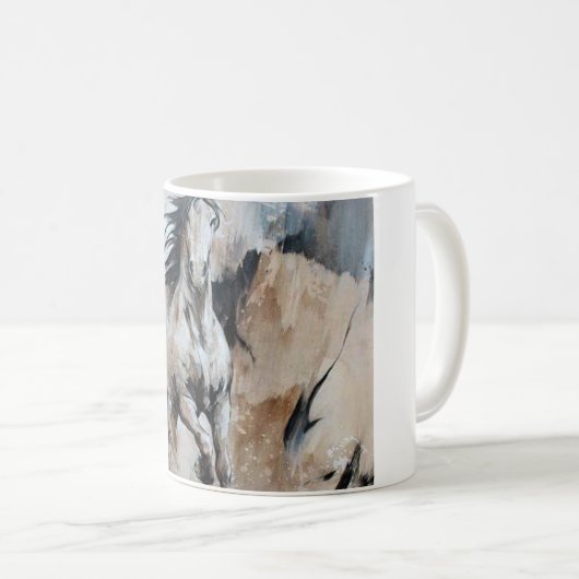 Paardenbeker met Afbeelding-decreet Koffiemok (Voorkant rechts)