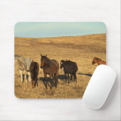 Paardenbeslag in het westen muismat (Met muis)