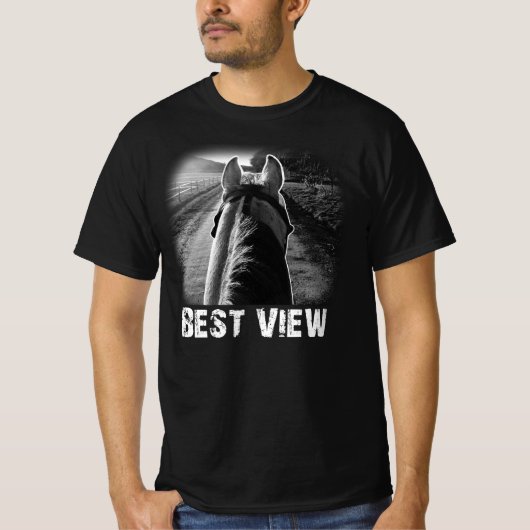 Paardenbeste Uitzicht van Paarden Rugideeën voor v T-shirt (Voorkant)