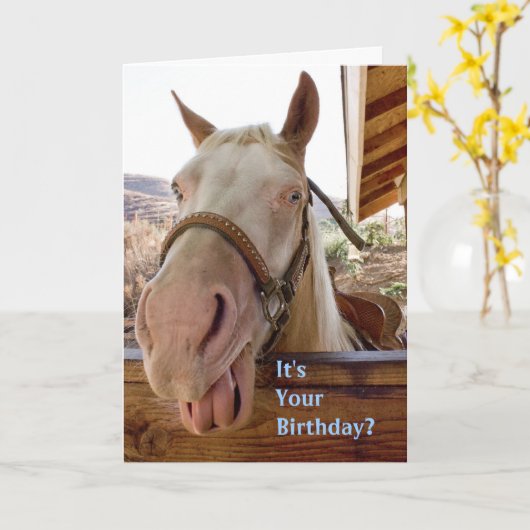 Paardenbetaalkaart Kaart (Gele Bloem)