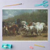 Paardenbeurs (door Rosa Bonheur) Tissuepapier (Craft)