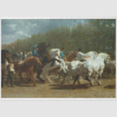 Paardenbeurs (door Rosa Bonheur) Tissuepapier (Voorkant)