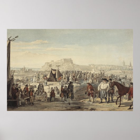 Paardenbeurs - Paul Sandby - c1750 Poster (Voorkant)