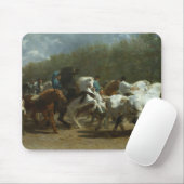 Paardenbeurs (ruiterscène) muismat (Met muis)