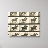 Paardenbeweging  fotografie canvas afdruk (Voorkant)