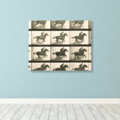 Paardenbeweging  fotografie canvas afdruk (Insitu (Houten vloer))