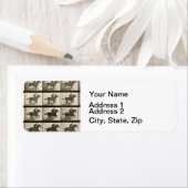 Paardenbeweging  fotografie etiket (Insitu)