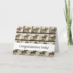 Paardenbeweging  fotografie kaart