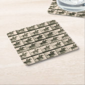 Paardenbeweging  fotografie kartonnen onderzetters (Schuin)