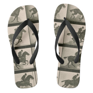 Paardenbeweging  fotografie teenslippers