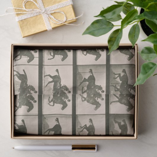 Paardenbeweging fotografie tissuepapier (Geschenk)